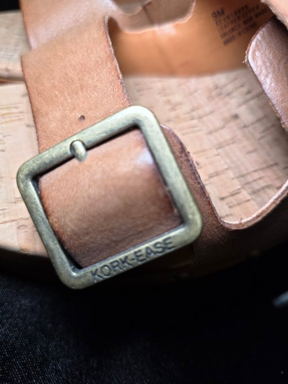 Kork-Ease Saffron Slide Leather Sandal Cork Woodgrain 9 - Picture 6 of 11